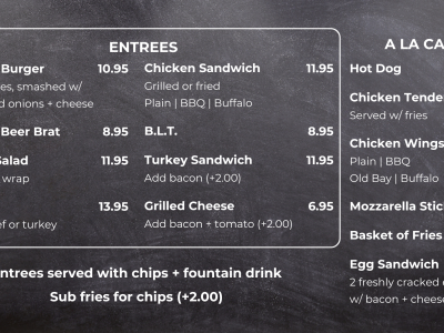 MCRA - MCG - AUG 2024 - Little Bennett - Menu